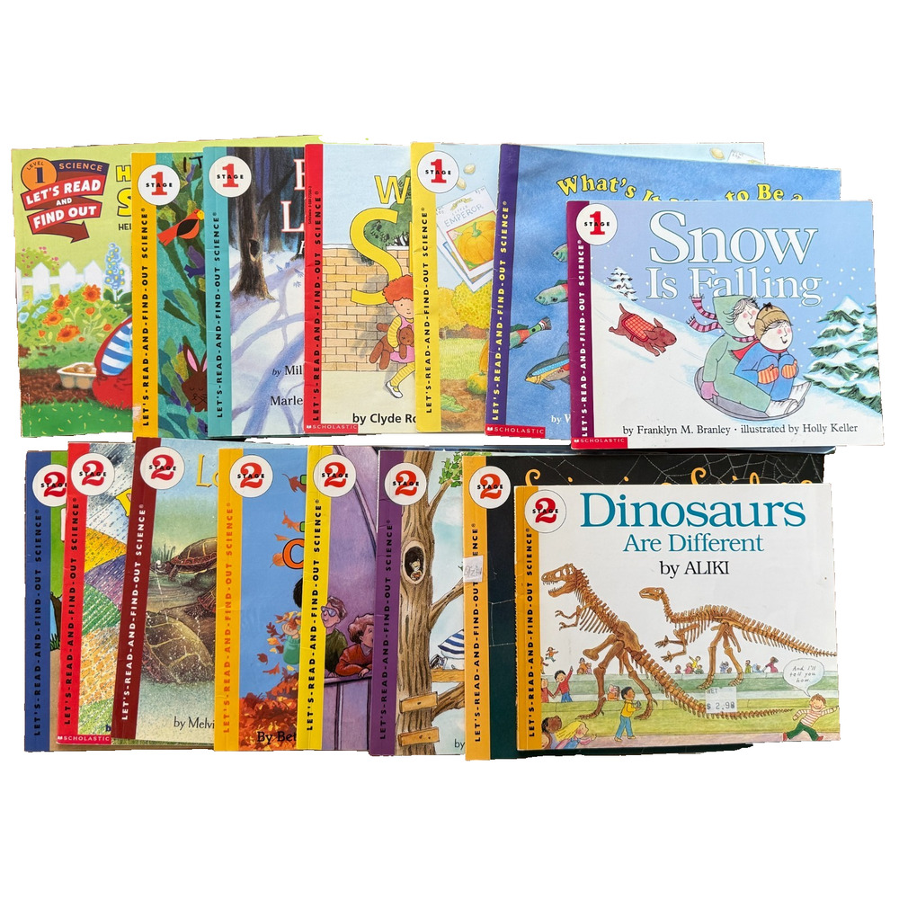 Lets Read and Find Out Science Books Lot of 15 Stage 1 & 2 Mixed Homeschool STEM
